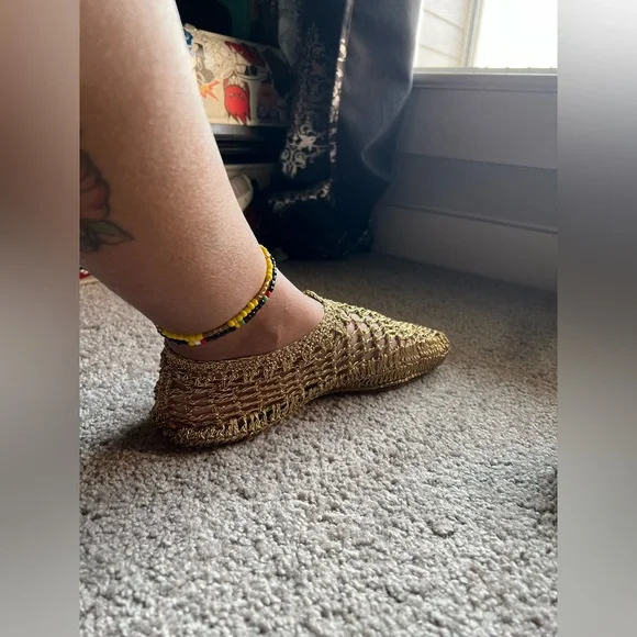 Stretchy Gold Gypsy Moccasin - Picture 4 of 9